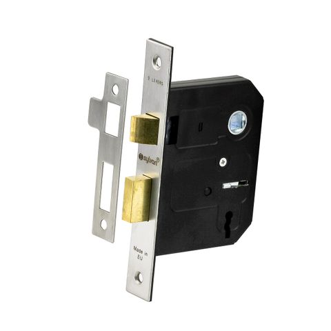 Sylvan 3Lvr Mortice Lock 3in NP Boxed