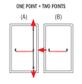 Iseo Base Exit Device 2+1 Point 1300 - Red/Blk