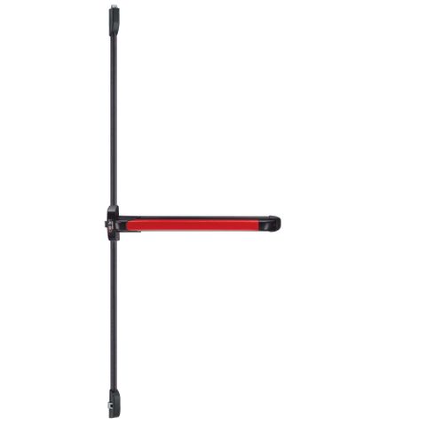 Iseo Push Exit Device 3 Point 840/3400 - Red/Blk