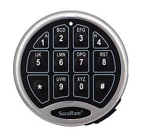 SecuRam Safelogic Basic Keypad - Chrome