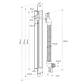 Lockwood Power Transfer Lead Cover - 323mm