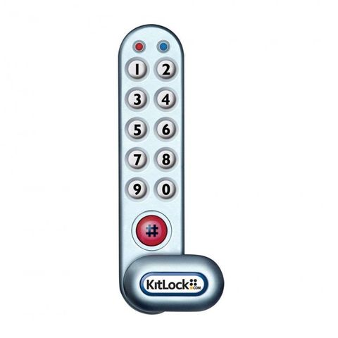 Kitlock 1000 Locker Lock - Vert. Silver