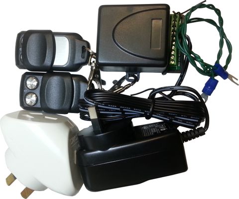 Garage Door Remote Kit with Power Supply & Adaptor