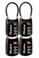 Master 4688 TSA Comination Cable Lock - 4 Pack