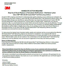 3M IMMEDIATE ACTION REQUIRED