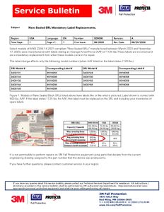 SALA Sealed Block Mandatory Label Replacement