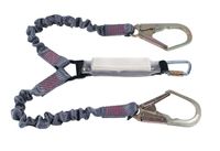 Ferno Twin Tail Absorber Lanyard 1.6m (TL Biner/Scaff Hooks)