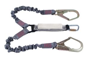 Ferno Twin Tail Absorber Lanyard 1.6m (TL Biner/Scaff Hooks)