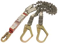 Protecta Shock Absorbing Elasticated Webbing Lanyard, Double