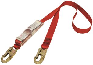 PROTECTA 2.0m Shock Absorbing Web Lanyard,webbing, single ta