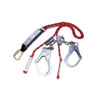 PROTECTA Twin Adj. Rope Shock Absorbing Lanyard 2m