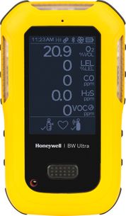 Honeywell BW Ultra 4-gas detector (O2, LEL, H2S, CO)