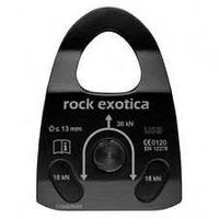 Rock Exotica Machined Rescue Pulley Black Single [P22B]