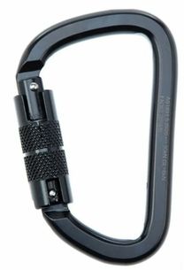 LINQ Karabiner - Triple Action Steel. 26MM OPENING. BLACK