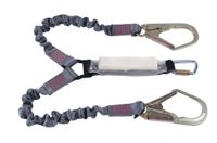 Ferno Twin Elast Lanyard Triple Biner/Scaff Hooks 2m