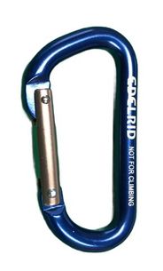 Edelrid Single Action Alloy Karabiner Blue. Gear Only