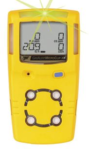 MicroClip X3 4-Gas Detector (% LEL), (O2), (H2S), (CO)