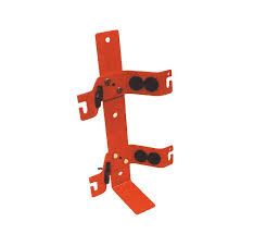 Wall mount (adjustable) for 34, 58, 103L gas cylinders, RED