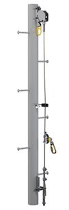 Lad-Saf Vertical Cable System Bracketry, Mono Pole, 4 user,