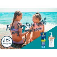 Free Sanitiser with Sunscreen