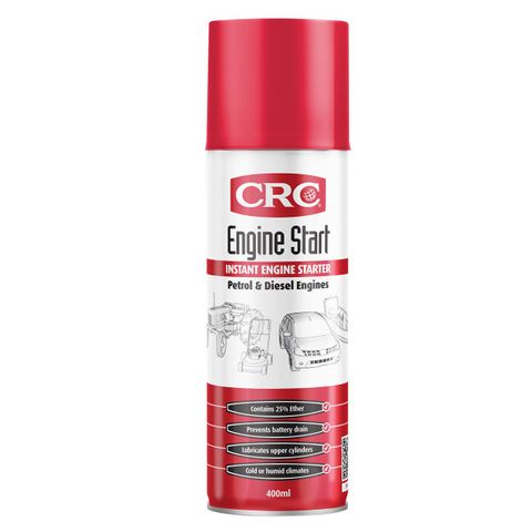 CRC ENGINE START (PETROL AND DIESEL) AEROSOL 400ML EA