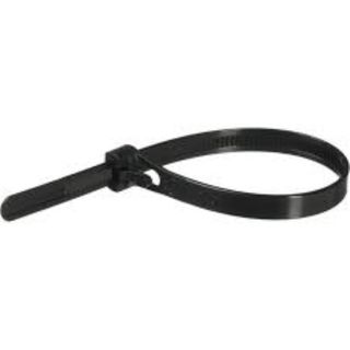 CABLE TIES BLACK 380 X 7.6 MM PACK/50