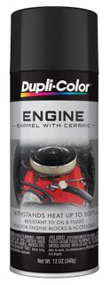 DUPLI-COLOR ENGINE PAINT ENAMEL BLACK LOW GLOSS AEROSOL 311G EA