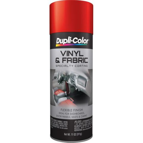 DUPLI-COLOR VINYL AND FABRIC SPRAY RED AEROSOL 312G EA