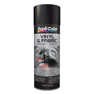 DUPLI-COLOR VINYL AND FABRIC SPRAY FLAT BLACK AEROSOL 312G EA