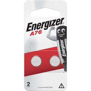 ENERGIZER COIN BATTERY ALKALINE A76 (LR44) 1.5V BL/2 *NEW BARCODE*