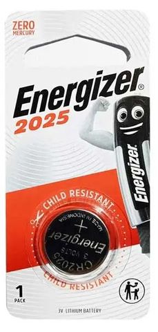 ENERGIZER COIN BATTERY LITHIUM CR2025 3V BL/1