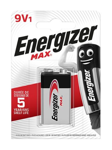 ENERGIZER MAX BATTERY 9V BL/1