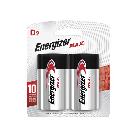 ENERGIZER MAX BATTERY D BL/2
