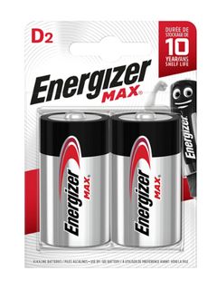 ENERGIZER MAX BATTERY D BL/2