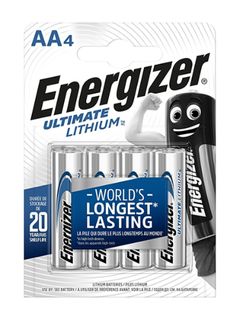 ENERGIZER BATTERY LITHIUM AA BL/2