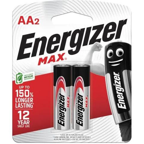 ENERGIZER MAX BATTERY AA BL/2