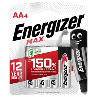 ENERGIZER MAX BATTERY AA BL/4