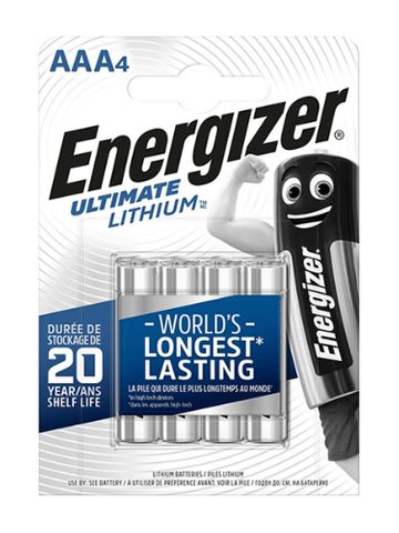 ENERGIZER BATTERY LITHIUM AAA BL/2