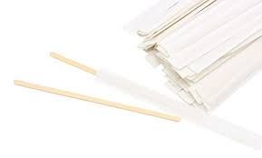 DRINK STIRRER WOODEN 140MM(INDIVIDUALLY WRAPPED) PACK/1000