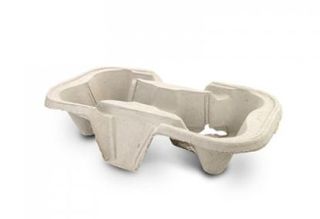 CUP HOLDER TRAY CARDBOARD 2 CUP BOX/300