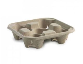 CUP HOLDER TRAY CARDBOARD 4 CUP BOX/300