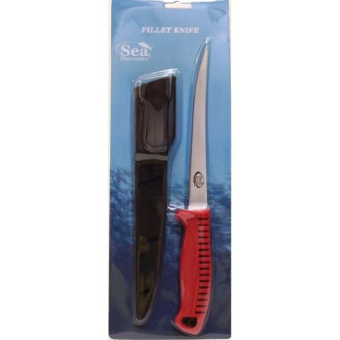 SEA HARVESTER FILLET KNIFE BLACK 7IN (WITH SHEATH) EA *NEW BARCODE*