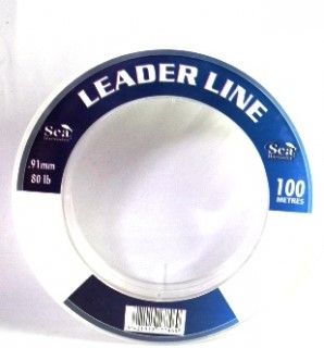 SEA HARVESTER LEADER LINE 100LB CLEAR 100M SPOOL EA