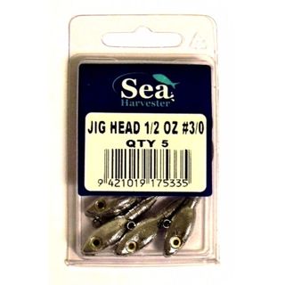 SEA HARVESTER JIG HEAD 0.5 OZ #3/0 PACK/5
