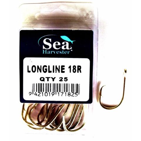 SEA HARVESTER LONG LINE HOOK 18R PACK/25