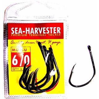 SEA HARVESTER MUTSU HOOK BLACK 3/0 PACK/10