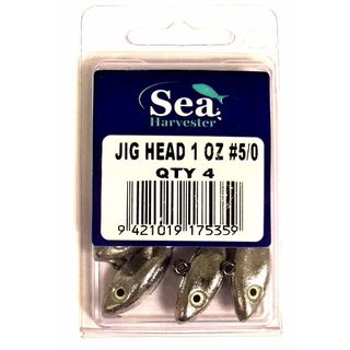 SEA HARVESTER JIG HEAD 1OZ #5/0 PACK/4