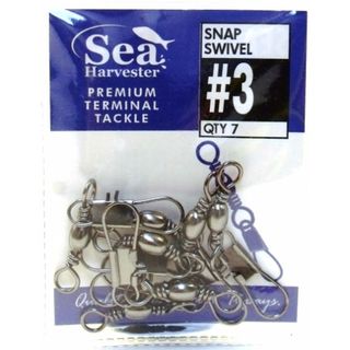 SEA HARVESTER BLUE SNAP SWIVEL #3 PACK/7