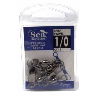 SEA HARVESTER BLUE SNAP SWIVEL #1 PACK/6