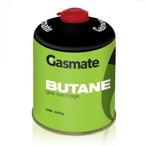 GASMATE POWER FUEL ISO-BUTANE GAS CANNISTER SCREW TOP 450GM EA